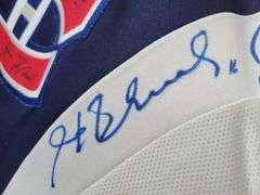 AUTOGRAPHED MONTREAL CANADIENS JERSEY