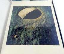 VINTAGE OMEGA "MOON CRATER" BOX WITH APOLLO PRINTS