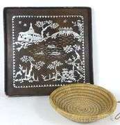 INDIGENOUS HANDWOVEN BASKET & TRAY