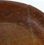 TWO TEAK SERVING TRAYS