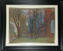 SCHLEUSNER PASTEL PAINTING