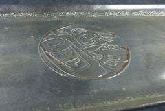 CLARENCE A. WELLS SERVING TRAY