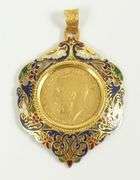 EXCEPTIONAL ANTIQUE GOLD COIN PENDANT