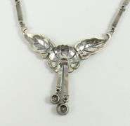 ANTIQUE CONTINENTAL SILVER NECKLACE