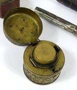 INKWELLS, TRAVEL VESTA CASE, ETC.