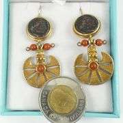 PAIR "COIN" EARRINGS
