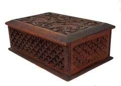CARVED STORAGE BOX