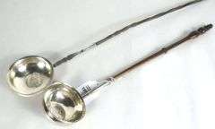 2 ANTIQUE TODDY LADLES