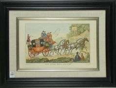 PAIR ANTIQUE COACHING PRINTS
