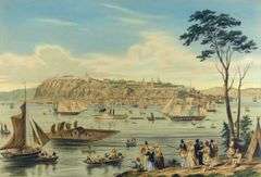 RARE ANTIQUE QUEBEC PRINT