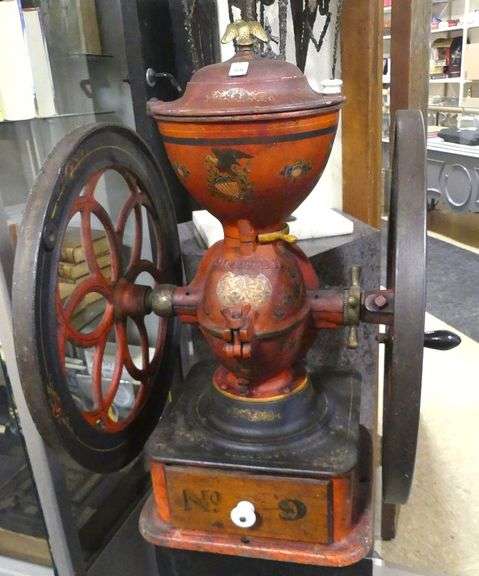 ANTIQUE CAST IRON COFFEE MILL