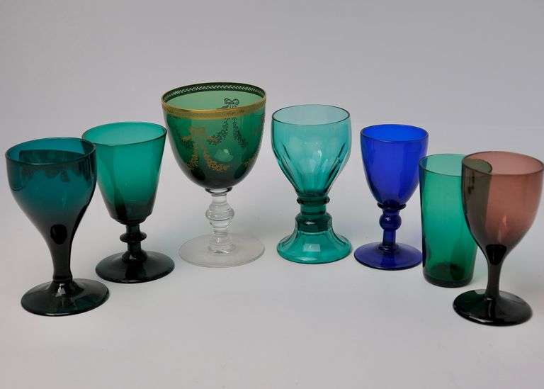 ANTIQUE COLOURED GLASSES