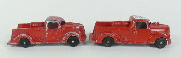 4 LONDON TOY FIRE TRUCKS
