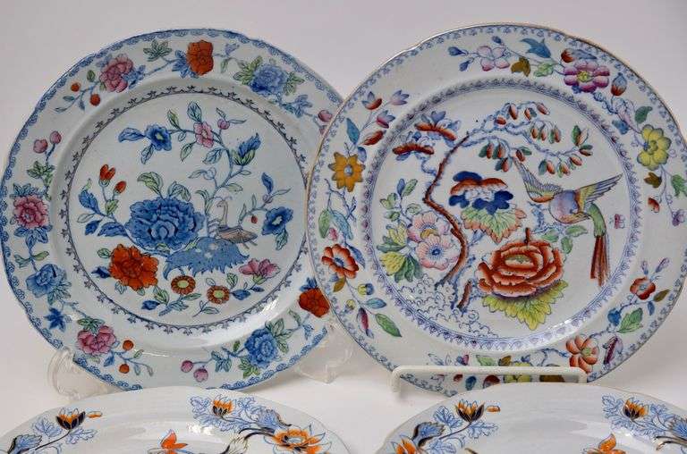 EARLY MASON'S AND SPODE PLATES