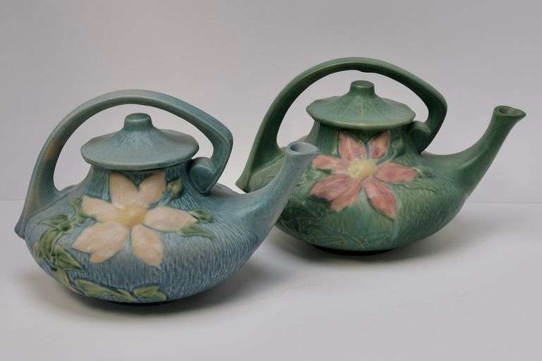 ROSEVILLE TEAPOTS