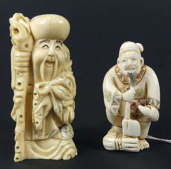2 IVORY NETSUKES