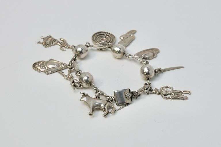 STERLING CHARM BRACELET