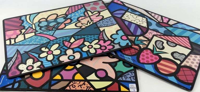 ROMERO BRITTO POP ART TABLE MATS