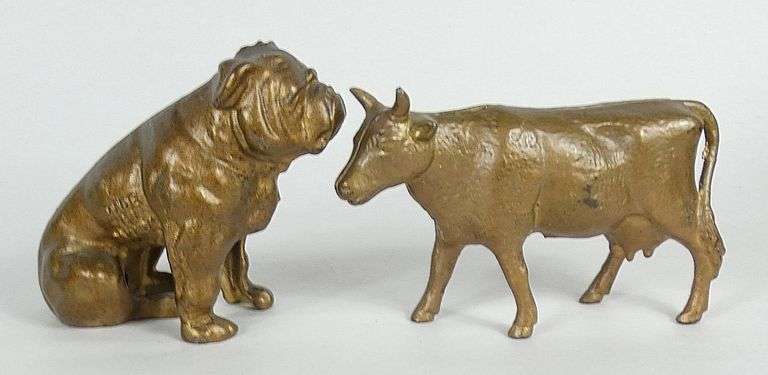 4 CAST IRON ANIMAL BANKS