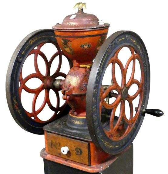 ANTIQUE CAST IRON COFFEE MILL
