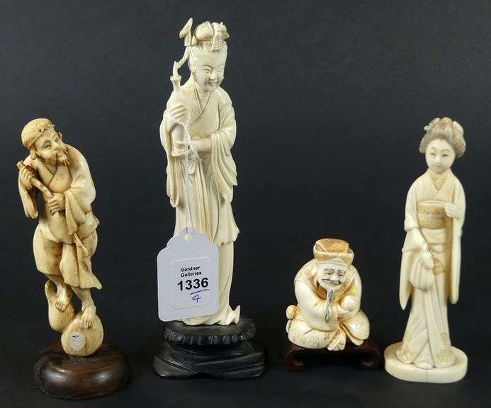 4 IVORY CARVINGS