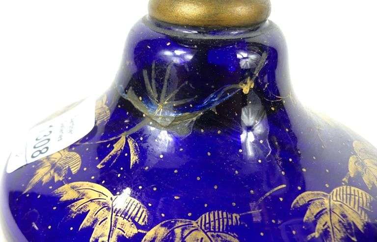 PAIR ANTIQUE GLASS VASES