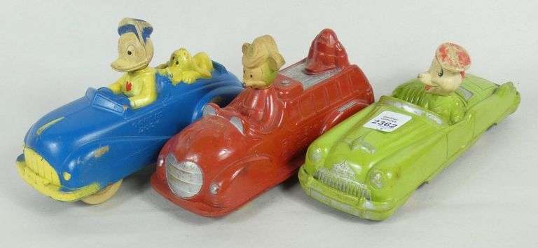 5 VICEROY RUBBER TOYS