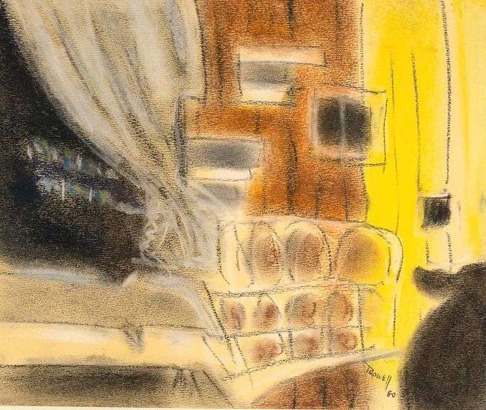 2 IAN TROWELL PASTEL PAINTINGS ON PAPER