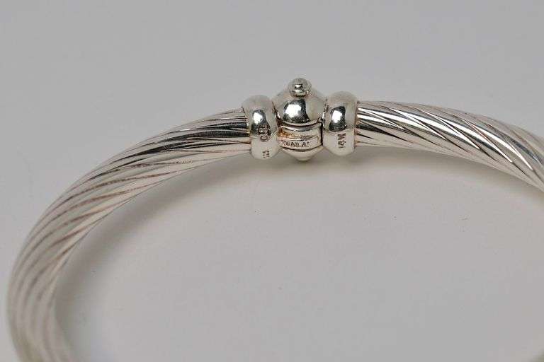 STERLING AND GOLD BANGLE