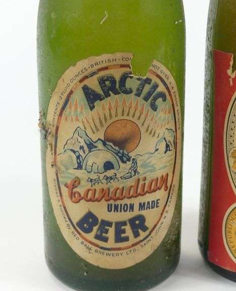 2 VINTAGE CANADIAN BEER BOTTLES