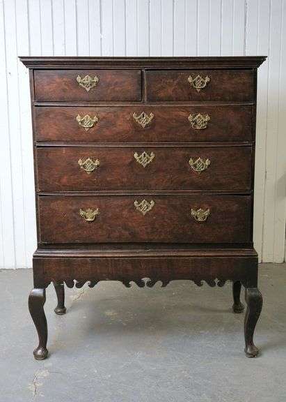 18TH CENTURY CHEST ON STAND