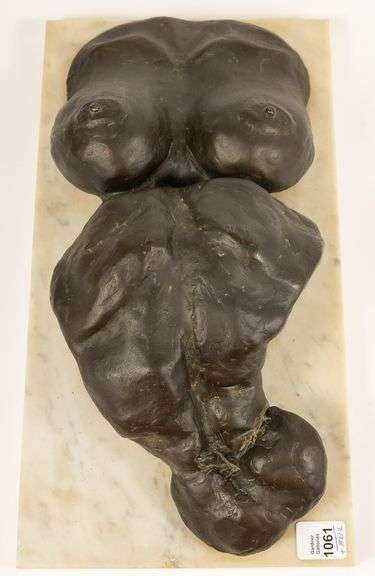 IAN TROWELL BRONZE ON MARBLE BASE