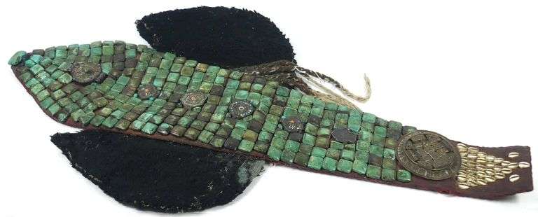 ANTIQUE TIBETAN HEADDRESS