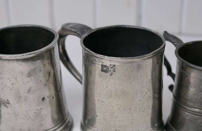 PEWTER TANKARDS