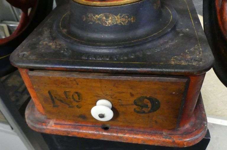 ANTIQUE CAST IRON COFFEE MILL