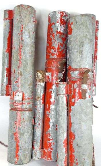 RAILROAD FLARE CANISTERS