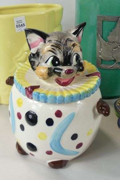 POTTERY, COOKIE JAR, TILE, ETC.