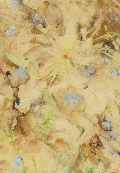 TWO ARTHUR LIDSTONE FLORAL STUDIES