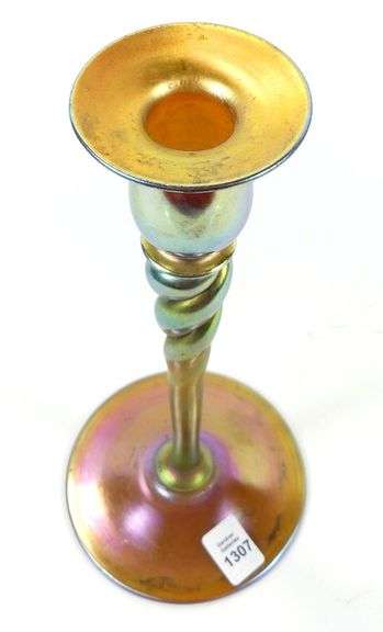 ART GLASS CANDLESTICK