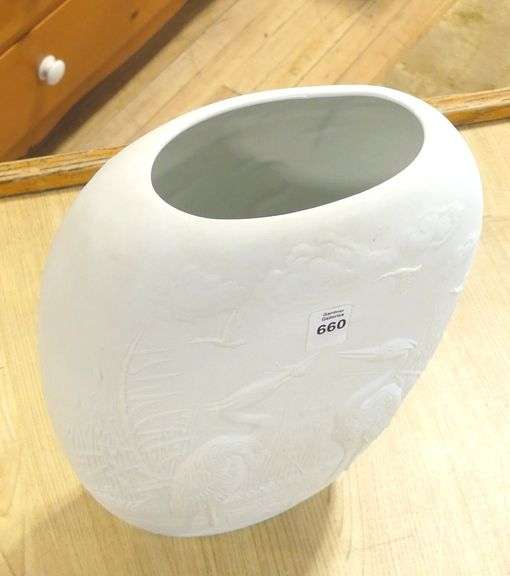 ROYAL PORCELAIN "CRANES" VASE