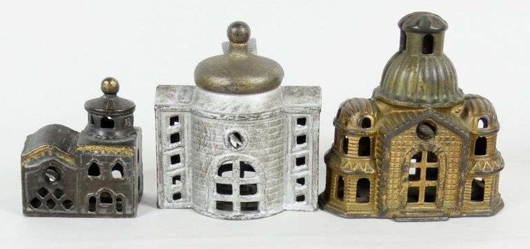 3 CAST IRON BANKS