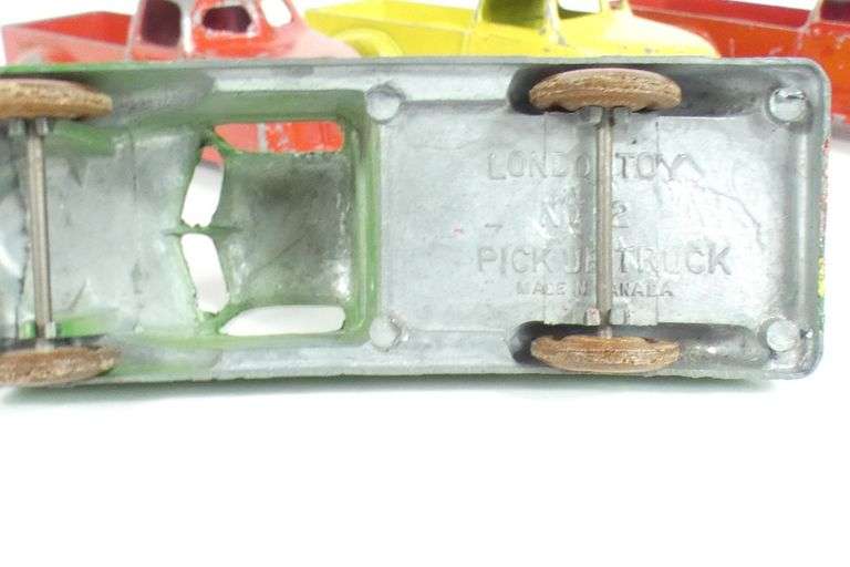 4 LONDON TOY TRUCKS