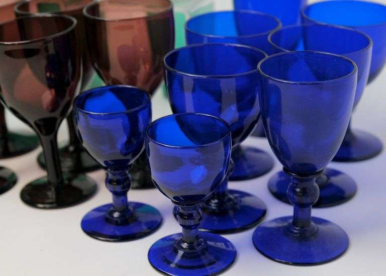 ANTIQUE COLOURED GLASSES