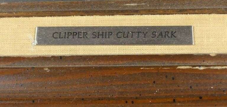 STERLING SILVER SHIP DISPLAYED IN FRAME