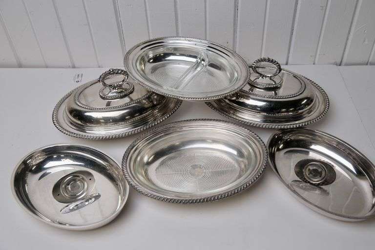 SILVER PLATE ENTREE DISHES