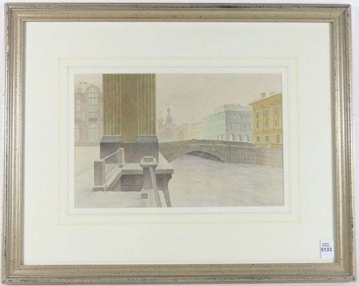 CONTINENTAL SCHOOL WATERCOLOUR