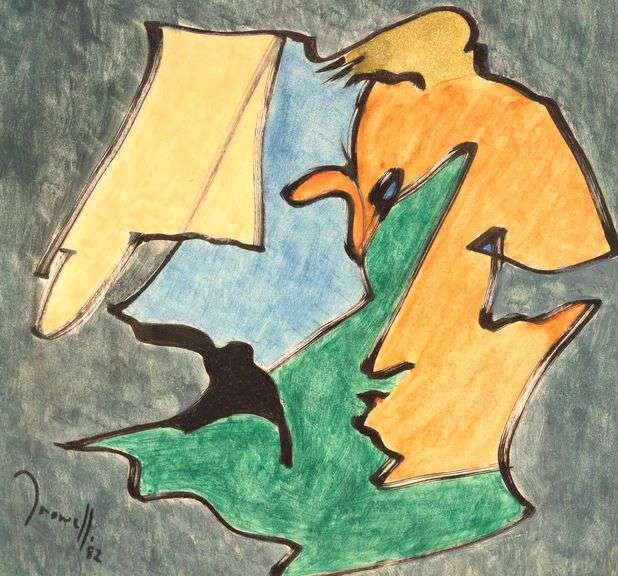 TWO IAN TROWELL MIXED MEDIA