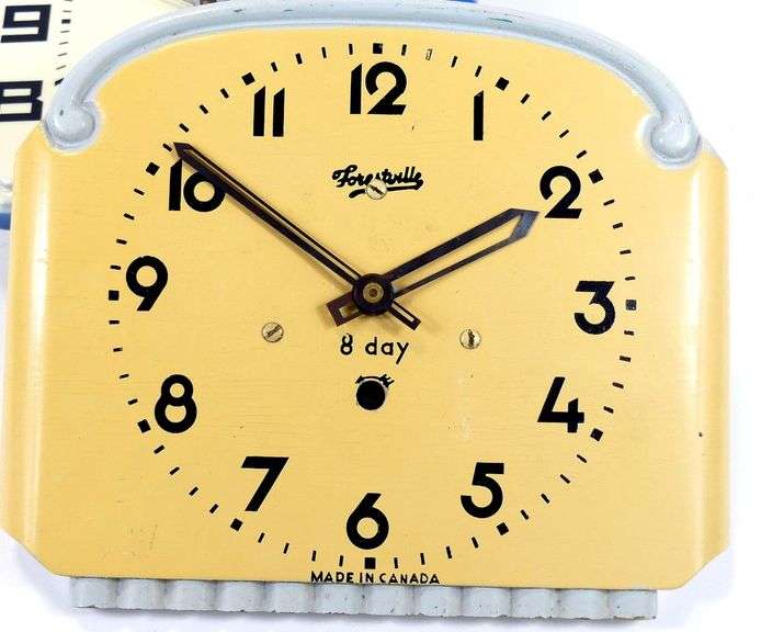 TWO RETRO KITCHEN CLOCKS