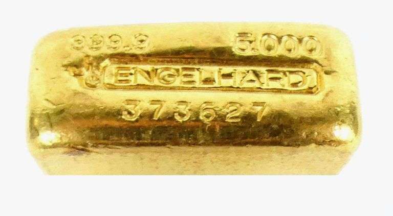 FIVE OUNCE GOLD INGOT
