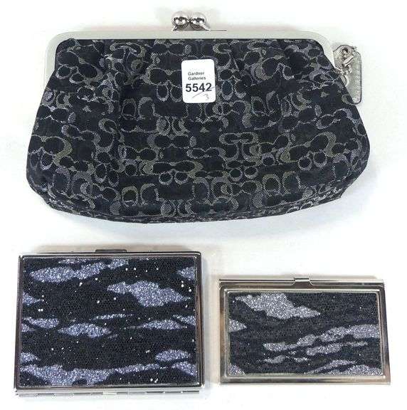 COACH BAG & TWO CIGARETTE HOLDERS